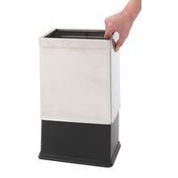 Corbeille à double paroi rectangulaire inox 10L - Image 2