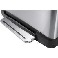 Poubelle à pédale E-Cube rectangulaire-  40 L, Matériau : Inox - Image 4