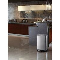 Poubelle à pédale E-Cube rectangulaire-  40 L, Matériau : Inox - Image 2