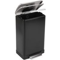 Poubelle à pédale E-Cube rectangulaire-  40 L, Matériau : Acier - Image 4