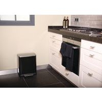 Poubelle à pédale E-Cube Tri-sélectif 10+9 L, Matériau : Acier - Image 3