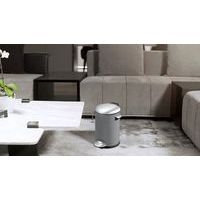 Poubelle à pédale Belle Deluxe 5 L  - EKO, Coloris : Gris - Image 3