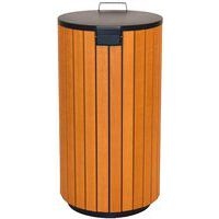 Poubelle d'extérieur 90 L Look Bois - Image 5