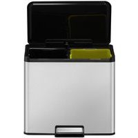 Poubelle à pédale Essential Recycler Step Bin 15+15 L inox m - Image 2