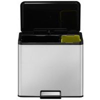 Poubelle à pédale Essential Recycler Step Bin 20+9 L inox ma - Image 7