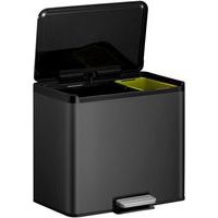 Poubelle à pédale Essential Recycler Step Bin 20+9 L noir - Image 6