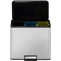 Poubelle à pédale Essential Recycler Step Bin 9+9+9 L inox m - Image 2