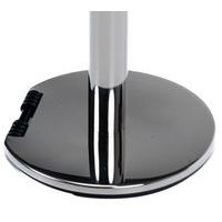 Poteau chromé à sangle 5 m - Socle à roulettes - Manutan Expert - Image 5