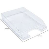 Corbeille à courrier transparente - Manutan - Image 3