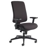 Fauteuil de bureau Oria pied noir avec accoudoirs GGI - Image 6