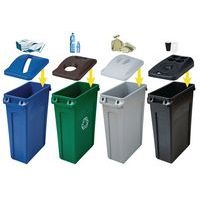 Poubelle Slim Jim Tri avec conduits d'aération 60 et 87 L - Rubbermaid - Image 4