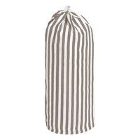 Sac à linge forme marin à fond rond - Modèle 805 - Rayé blanc marron - Image principale