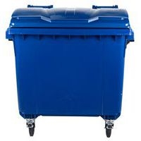 Conteneur à déchet 4 Roues Bleu - 1100L - Mobil Plastic - Image 7