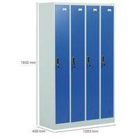 Vestiaire industrie propre 4 colonnes - A monter - Manutan - Image 4