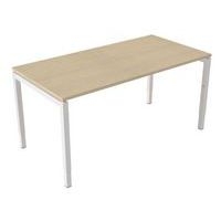 Bureau droit Kelli ergonomique à manivelle Chêne 160 cm - Image principale
