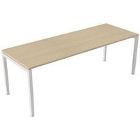 Bureau droit Kelli ergonomique à manivelle Chêne 240 cm - Image principale