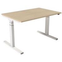 Bureau électrique ergonomique Kelli Chêne 140 cm - Image principale