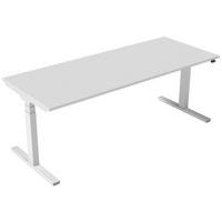 Bureau électrique ergonomique Kelli Blanc 200 cm - Image principale