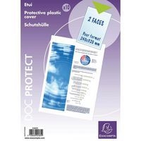 Lot de 5 Sachet 10 étuis de protection simples pvc lisse A4 maxi - Image principale
