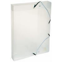 Lot de 8 Boite de classement exabox dos 40mm polypropylène crystal A4 - Image principale