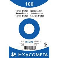 Lot de 20 Paquet 100 fiches sous film bristol uni 105x148mm - Image principale