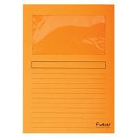 Lot de 16 Paquet 25 chemises à fenêtre forever 120g/m² 22x31cm Orange - Image principale