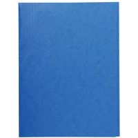 Lot de 25 chemises simple sans élastique avec 3 rabats 400gm² A4 Bleu - Image principale