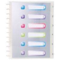 Lot de 4 Protège-documents amovibles à anneaux PP crystal 60 vues A4 - Image principale