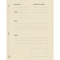 Lot de 5 paquets 25 dossiers plaidoirie "pour/contre" 25x32cm Ivoire - Image principale