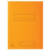 Lot de 5 paquets 50 chemise imprimée 2 rabats super 250 24x32cm Orange - Image principale