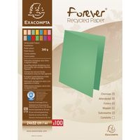Lot de 5 paquets de 100 chemises forever® 250 recyclé  -24x32cm Rouge - Image principale