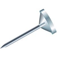 Boîte de 100 épingles tête plate unie pointe 8mm cristal - Image principale