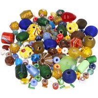 Bocal 300g de perles en verre tailles et couleurs assorties - Image 3