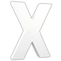 Lettre X 20,5cm (Lot de 6) - Image principale