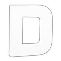 Petite lettre D 12cm (Lot de 10) - Image principale