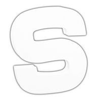 Petite lettre S 12cm (Lot de 10) - Image principale