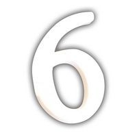 Petit chiffre 6 12cm (Lot de 6) - Image principale