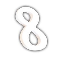 Petit chiffre 8 12cm (Lot de 6) - Image principale