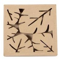 Boite végétale carrée 17x17x3cm (Lot de 4) - Image principale