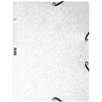 Lot de 25 chemises 3 rabats carte lustrée 400g/m2  A4 Blanc - Image principale