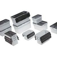 Bac standard à couvercle intégré - Longueur 400 mm - 45 à 60 L - Image 2