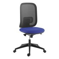 Chaise Alaia dos résille noire contact synchrone bleu - Image principale