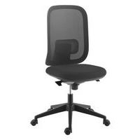 Chaise Alaia dos résille noire contact synchrone noir - Image principale