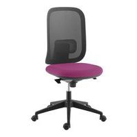 Chaise Alaia dos résille noire contact synchrone magenta - Image principale