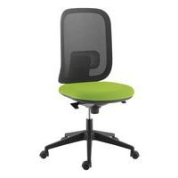 Chaise Alaia dos résille noire contact synchrone pistache - Image principale