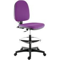 Chaise haute sur roulettes Torino dos/assise violet - Image principale