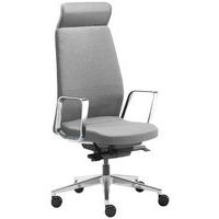 Fauteuil Eden têtière pied et accoudoir aluminium brosé tissu Sokoa - Image 2