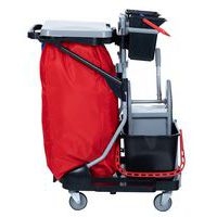 Chariot de lavage avec presse couvercle et sac plastifié - 2 seaux 4 L - Image 10