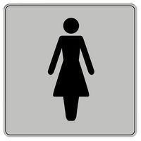 Pictogramme en polystyrène ISO 7001 - Toilette femmes - Image principale