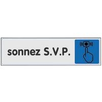 Panneau de signalisation en plexiglas - Sonnez SVP - Image principale